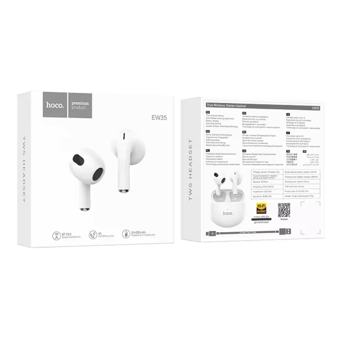 Hoco EW35 - Écouteurs Bluetooth Sans Fil