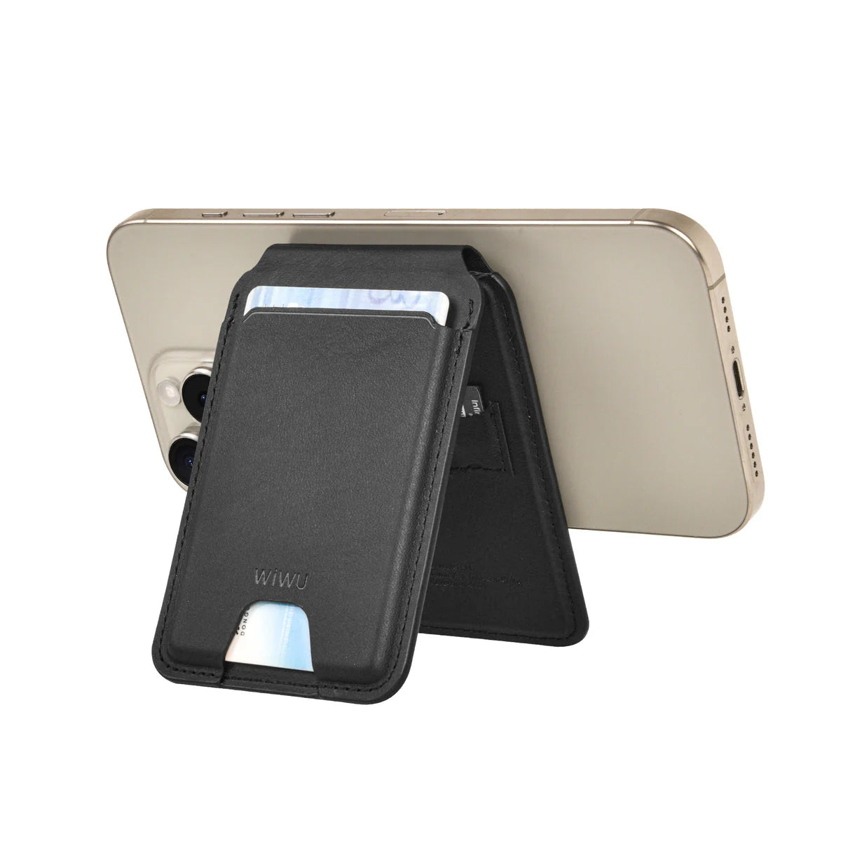 Porte-cartes MagSafe avec Localisation en Cuir – WIWU Mag Wallet FM MW-005
