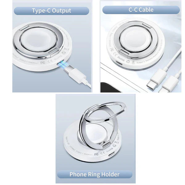 Chargeur Sans Fil MagSafe 3 en 1 WiWU 15W