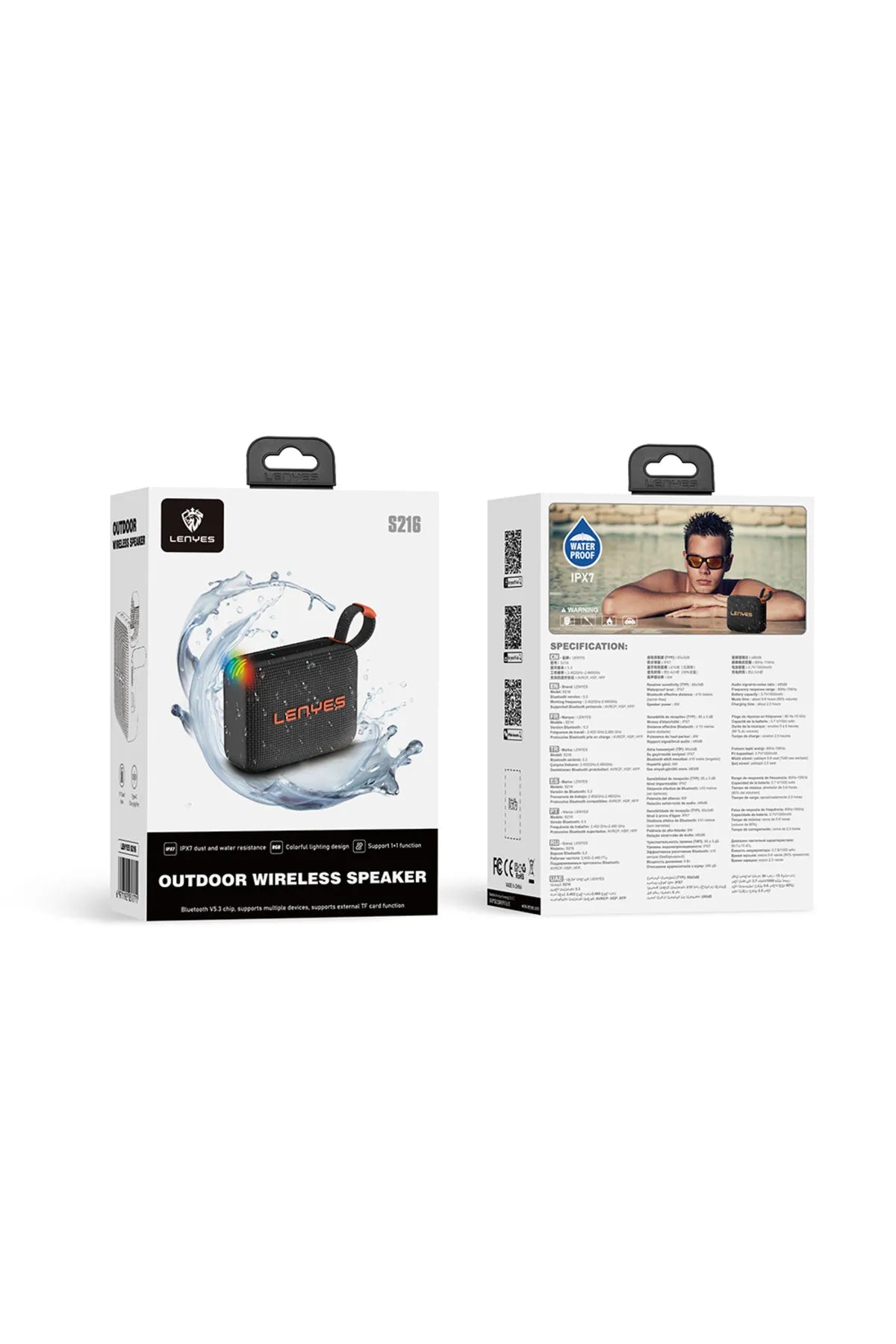 Mini baffle rechargeable avec carte TF, port USB et Bluetooth