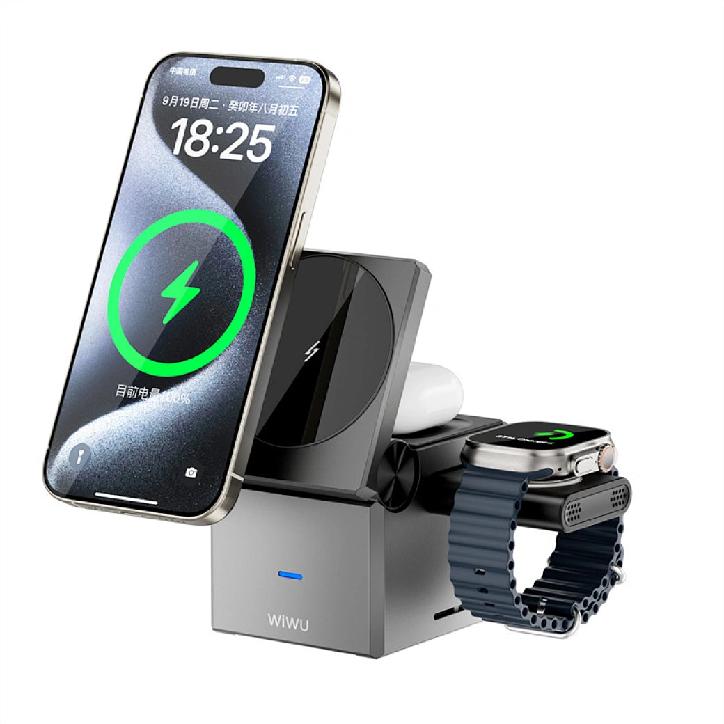 Chargeur Sans Fil 3-en-1 WiWU W030