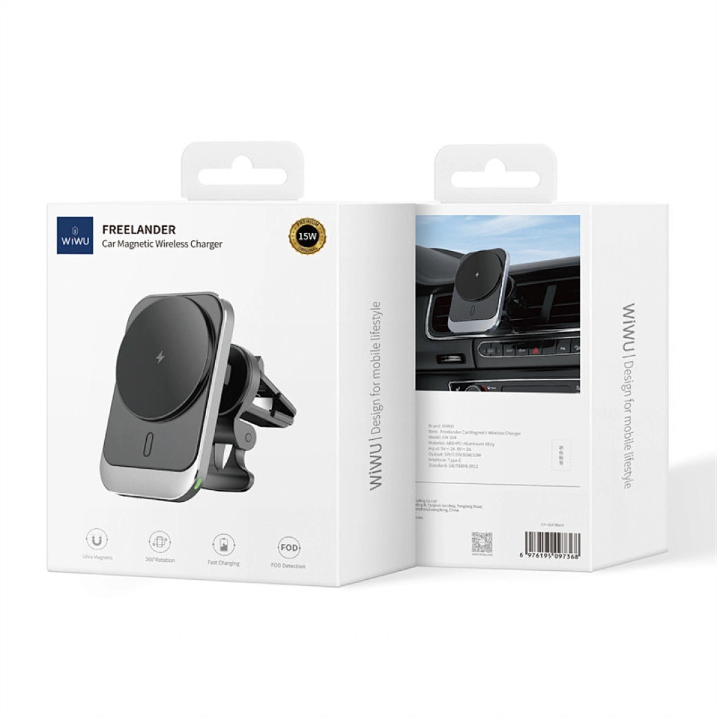 Support Voiture Magnétique WiWU 15 W