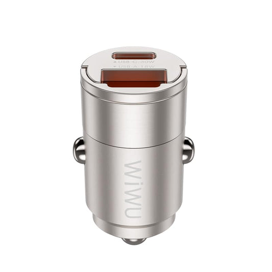 chargeur voiture WiWU 30W USB-C USB-A rapide Tunisie