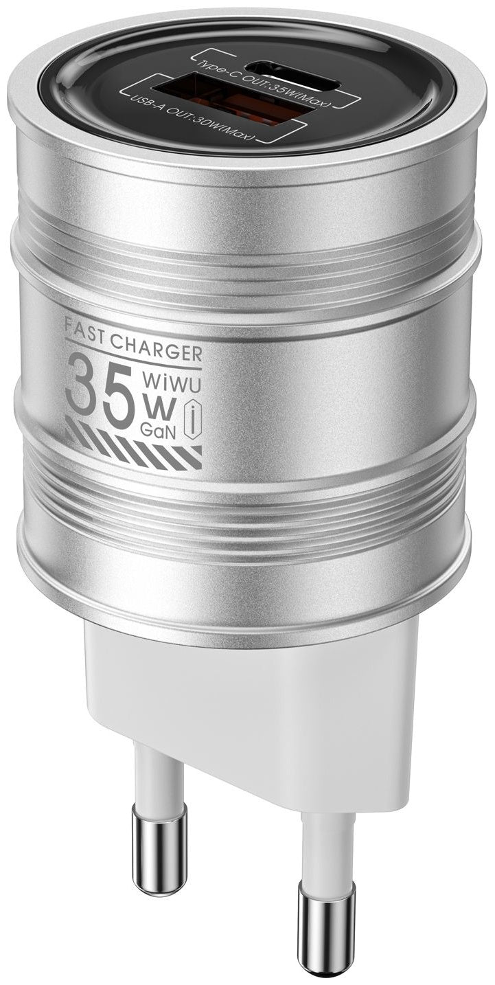 Chargeur WiWU 2-en-1 compact pour PD et QC