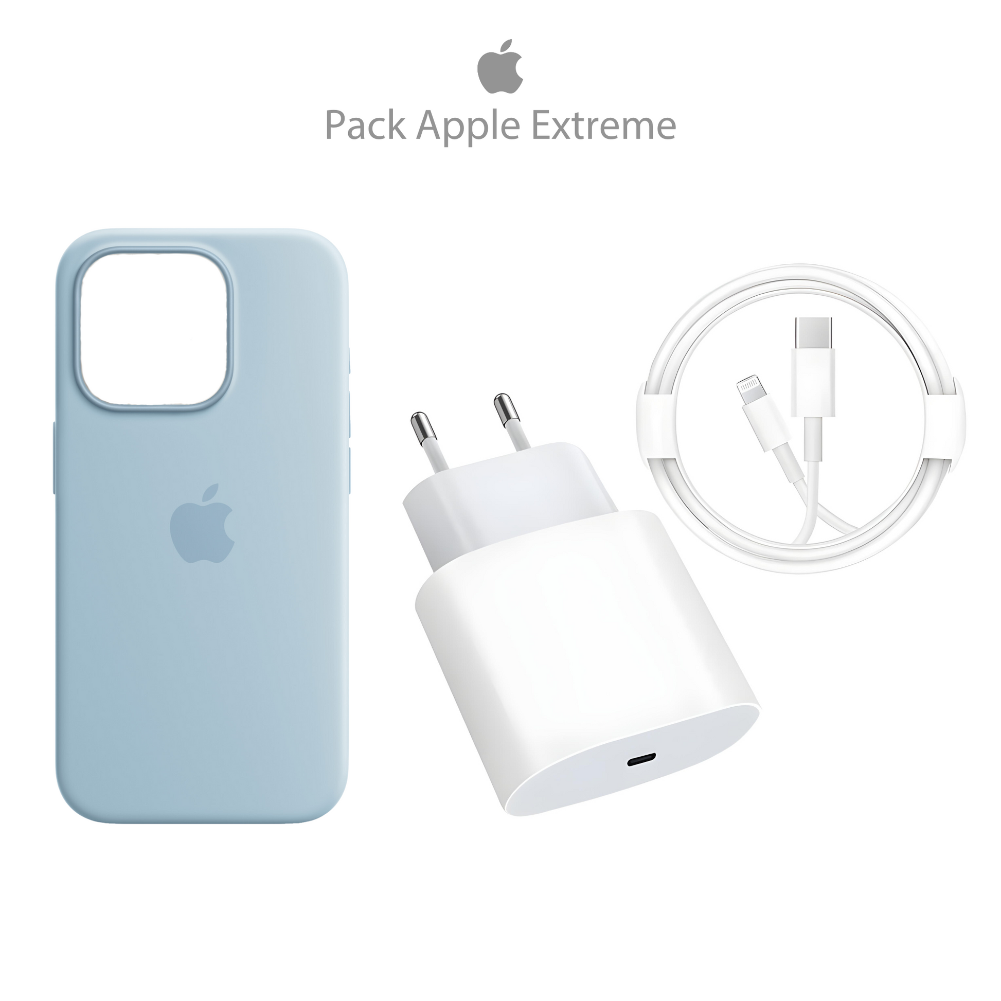 accessoires iPhone 3-en-1 charge rapide + coque aimantée
