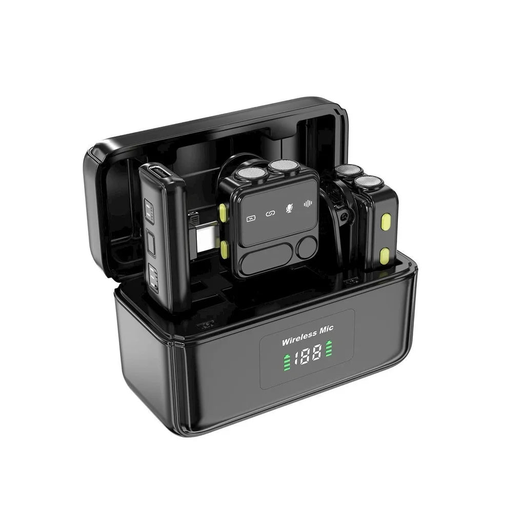 WiWU Wi-WM005 Duo – Microphone Sans Fil ANC (Double Émetteur)