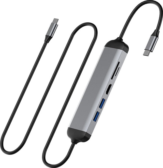 Hub USB-C WiWU Alpha 5-en-1 A521H | HDMI - USB - SD