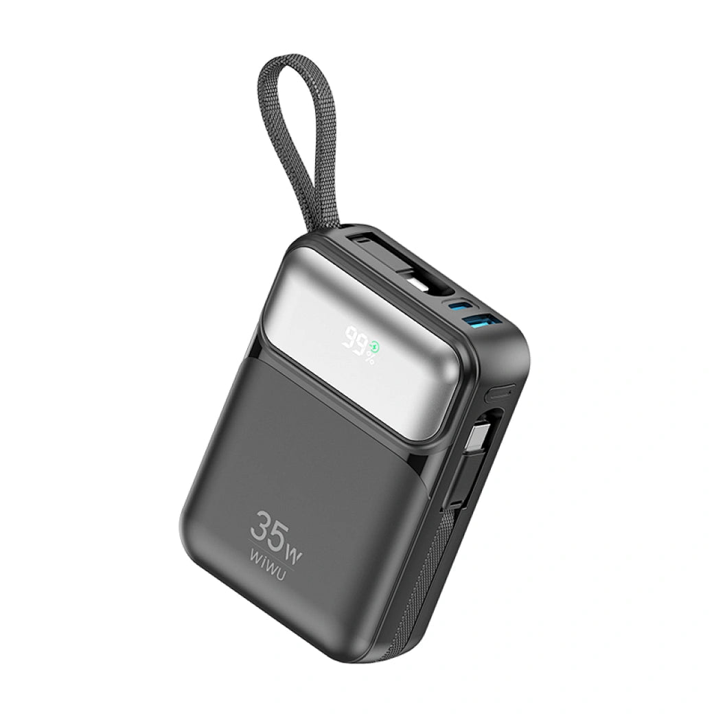 power bank 20000mAh WiWU Galaxy 35W avec câbles intégrés Tunisie