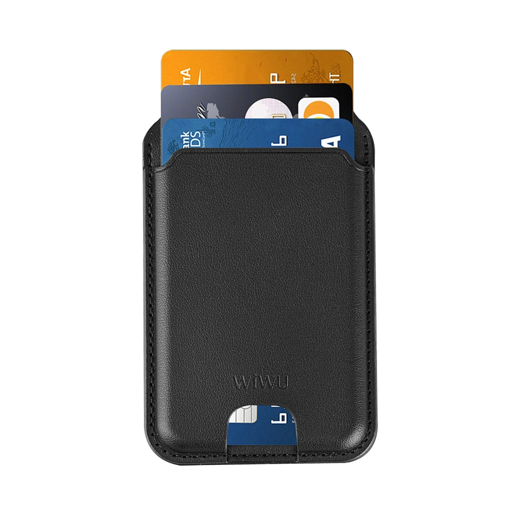 wiwu mag wallet pro en cuir avec support