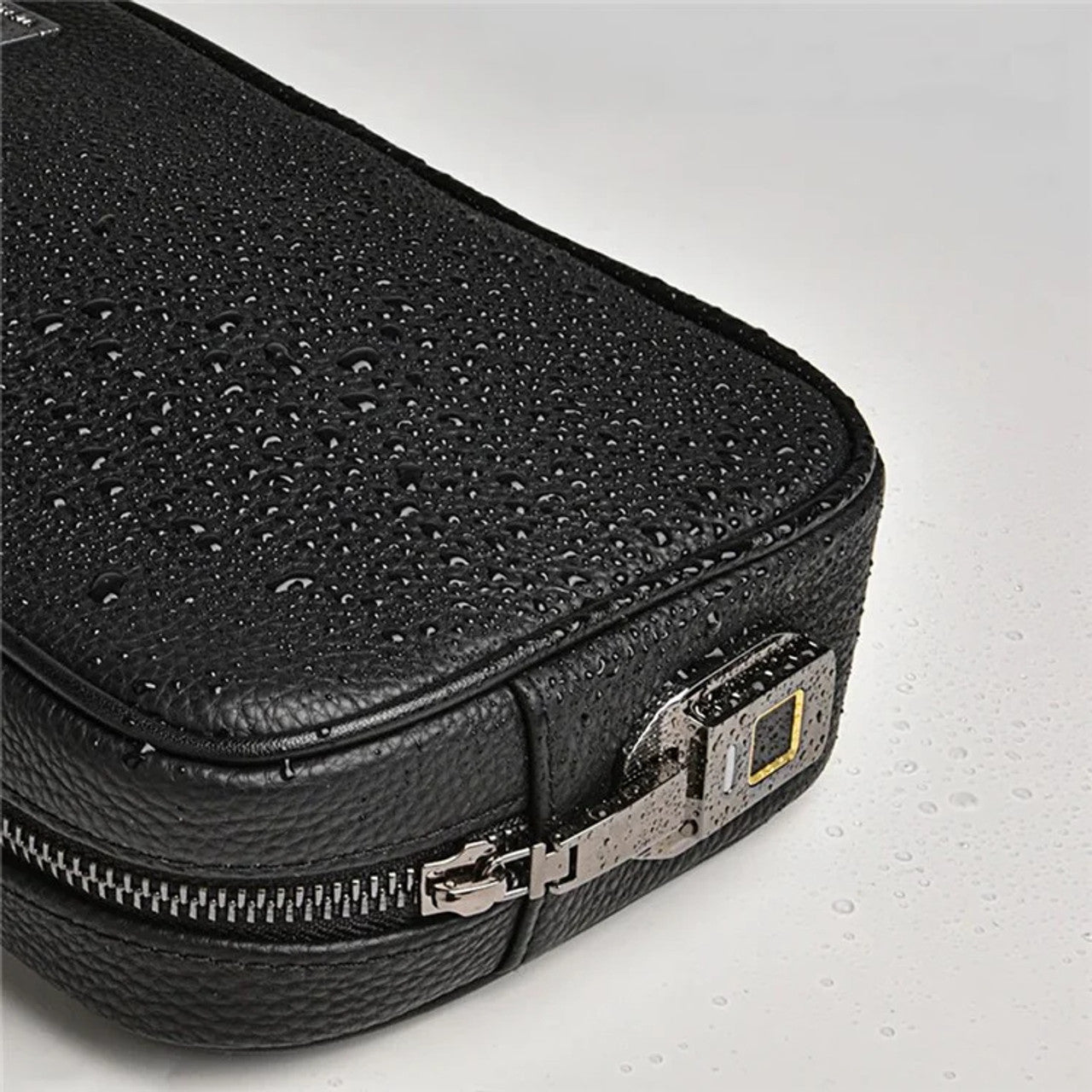 WIWU Master Pouch en Cuir avec Empreinte Digitale