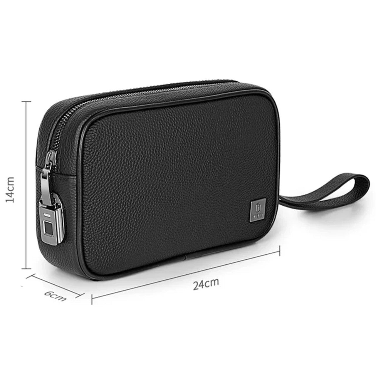 WIWU Master Pouch en Cuir avec Empreinte Digitale