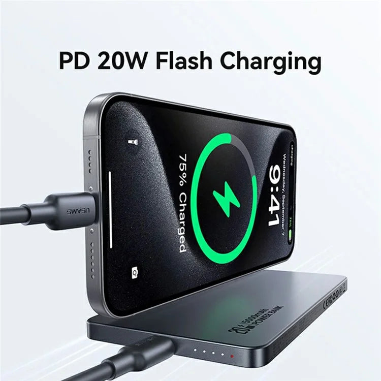 Power Bank Magnétique USAMS CD231 - 5000mAh – 20W Fast Charging