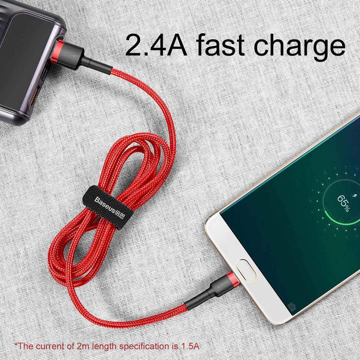 Câble Baseus USB vers micro USB - 2.4A, 1m