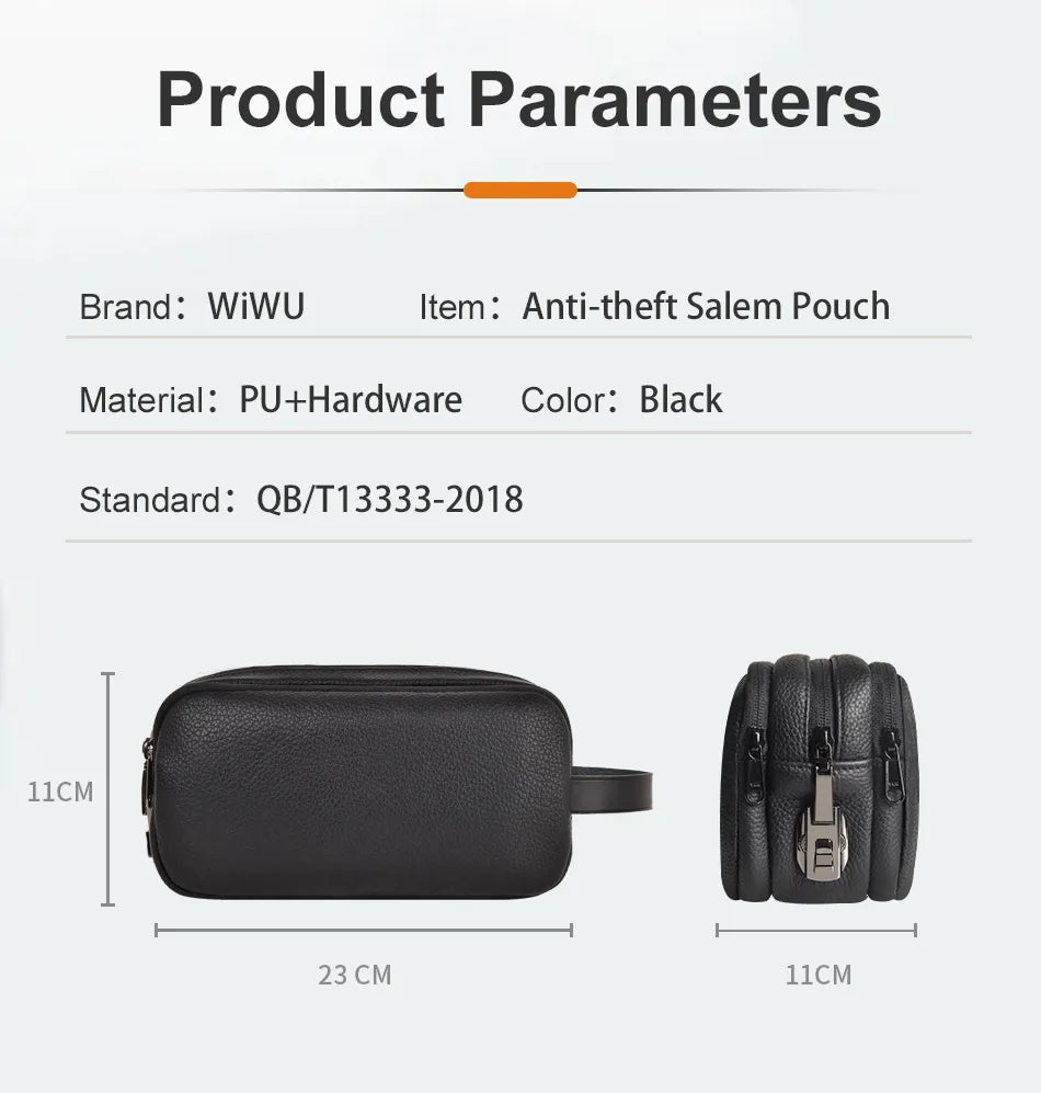 WIWU Salem Travel Pouch avec Verrouillage à Code