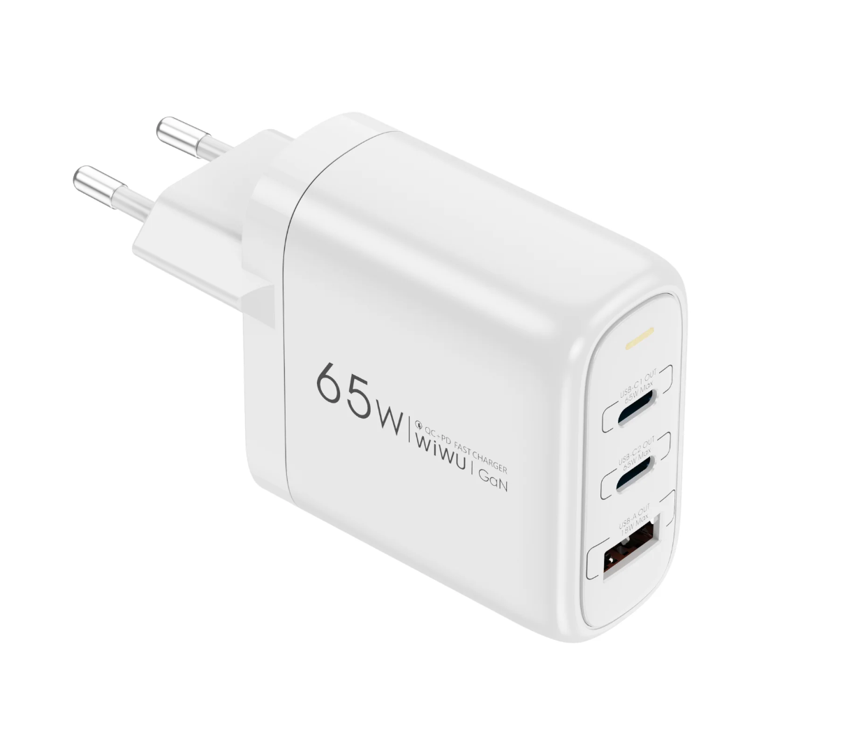 Chargeur WiWU Ark 65 W – GaN, 3 Ports