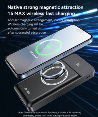 batterie externe magnétique 10000mAh 15W Yesido