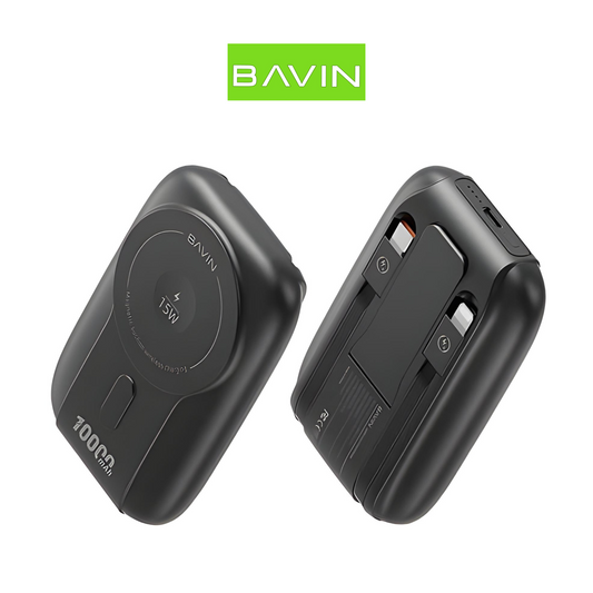 power bank Bavin 10000mAh MagSafe avec câbles Tunisie