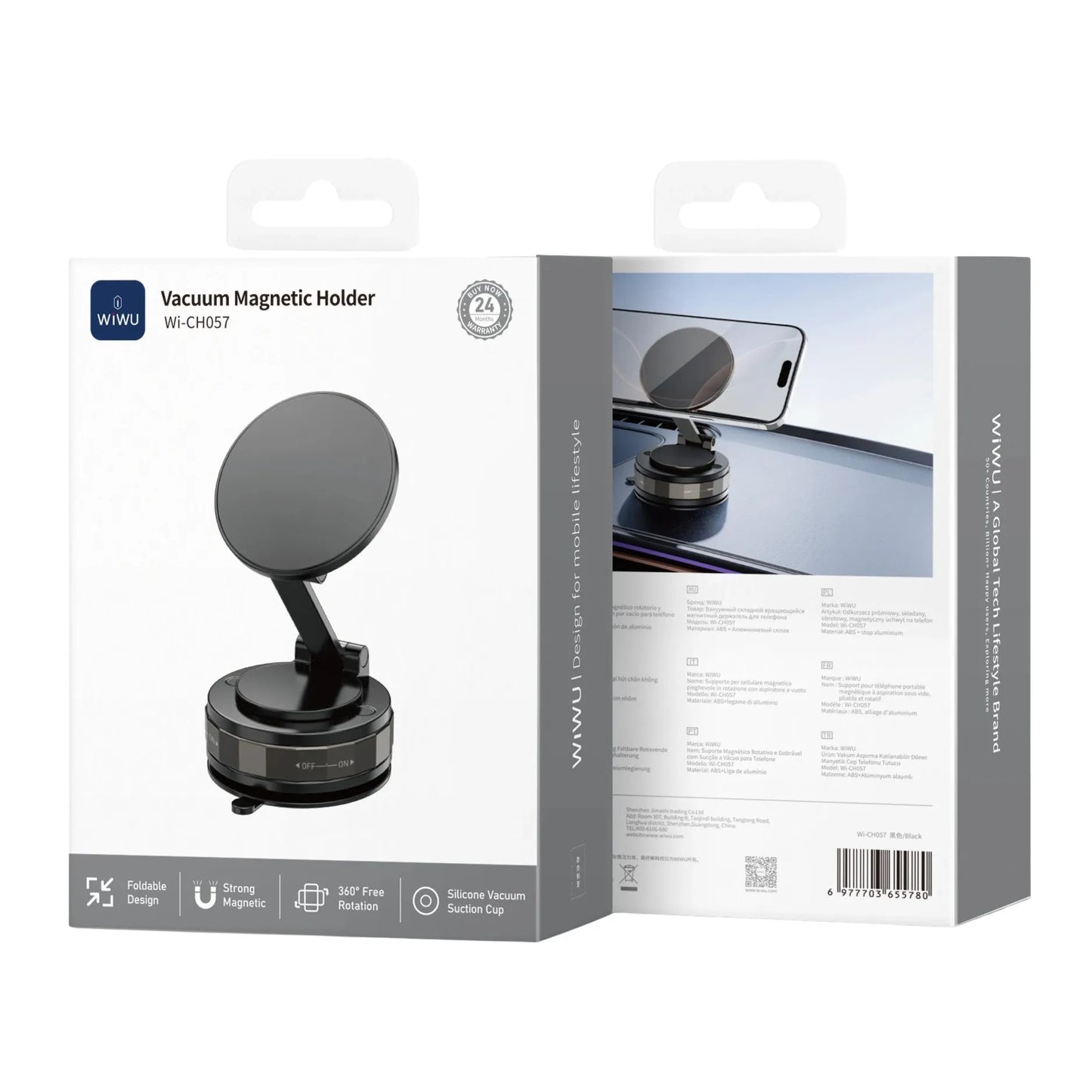 WiWU Support Téléphone pour Voiture et Bureau MagSafe