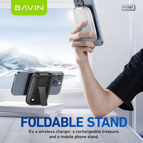 power bank Bavin MagSafe Lightning Type-C Tunisie