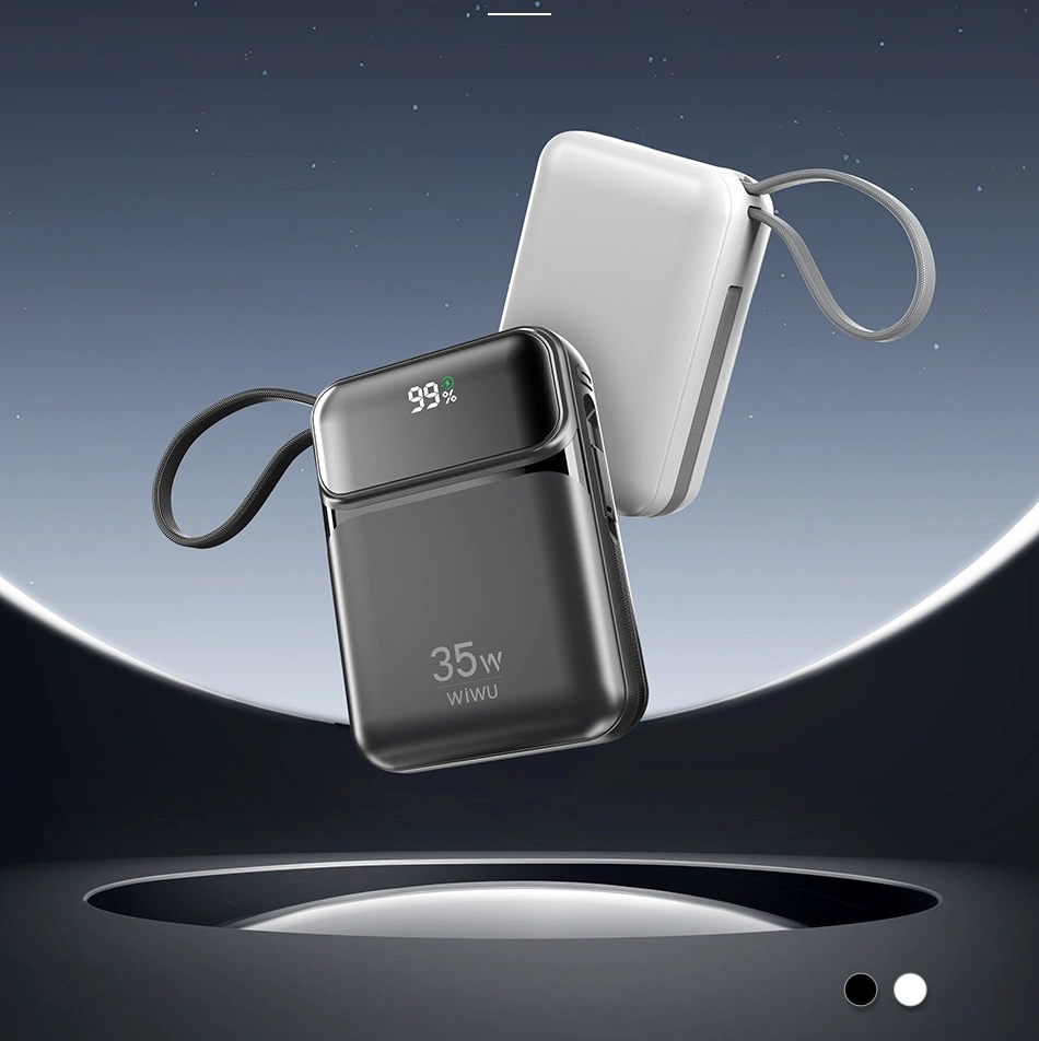 WiWu Galaxy Powerbank 35W - 20000mAh avec Câbles Intégrés