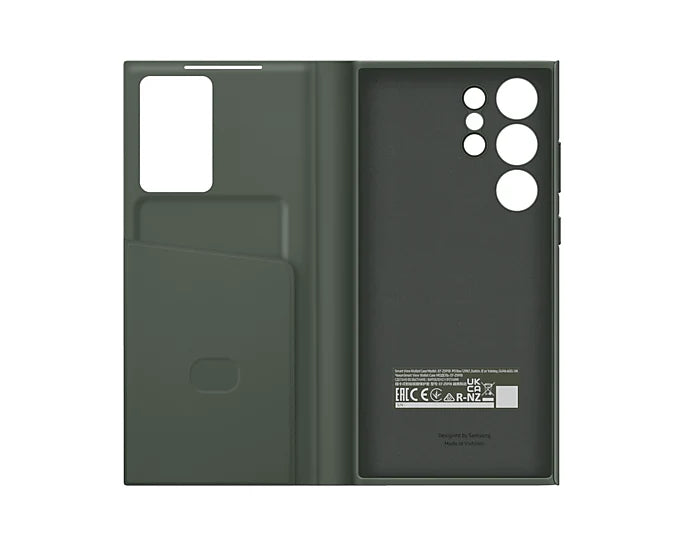 Étui S23 Ultra avec fenêtre intelligente et porte-carte