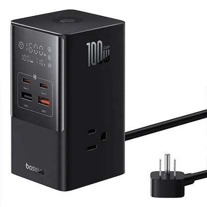 multiprise Baseus PowerCombo 6-en-1 charge rapide 100W Tunisie