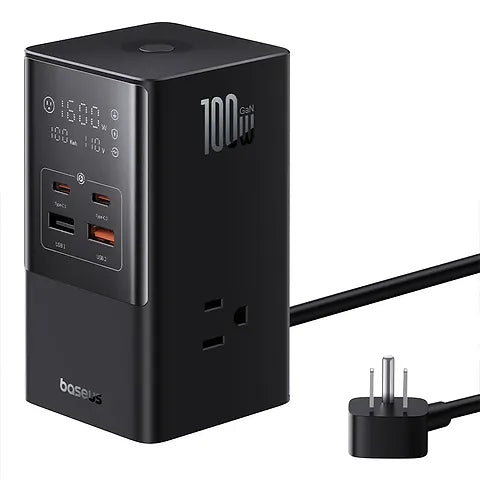 multiprise Baseus PowerCombo 6-en-1 charge rapide 100W Tunisie