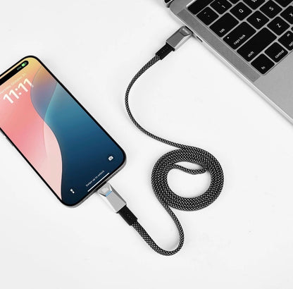 WiWU 100W Cyberlink Series Magnetic Nylon Braided Cable Wi-C078 C-C 1M