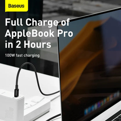 Câble Baseus Type-C vers Type-C 100W PD Fast Charging