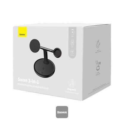 Support de Chargement Sans Fil Baseus Swan 3-en-1 Magnétique 20W
