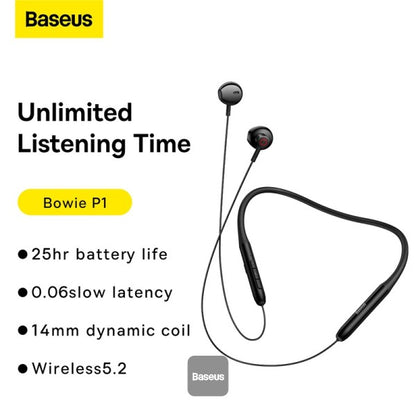 écouteurs sport Baseus sans fil avec autonomie longue Mamba Store