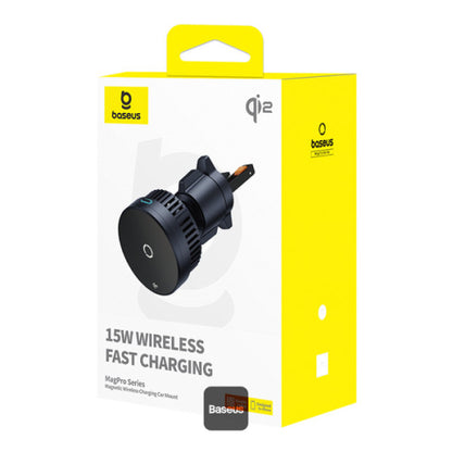 Baseus MagPro Support Voiture Magnétique avec Chargeur Sans Fil 15W
