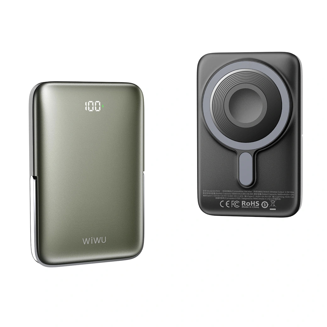 Power Bank WiWU Elite 10 000mAh Magnétique avec Support