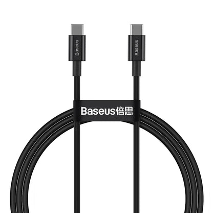 Câble Baseus Type-C vers Type-C 100W PD Fast Charging