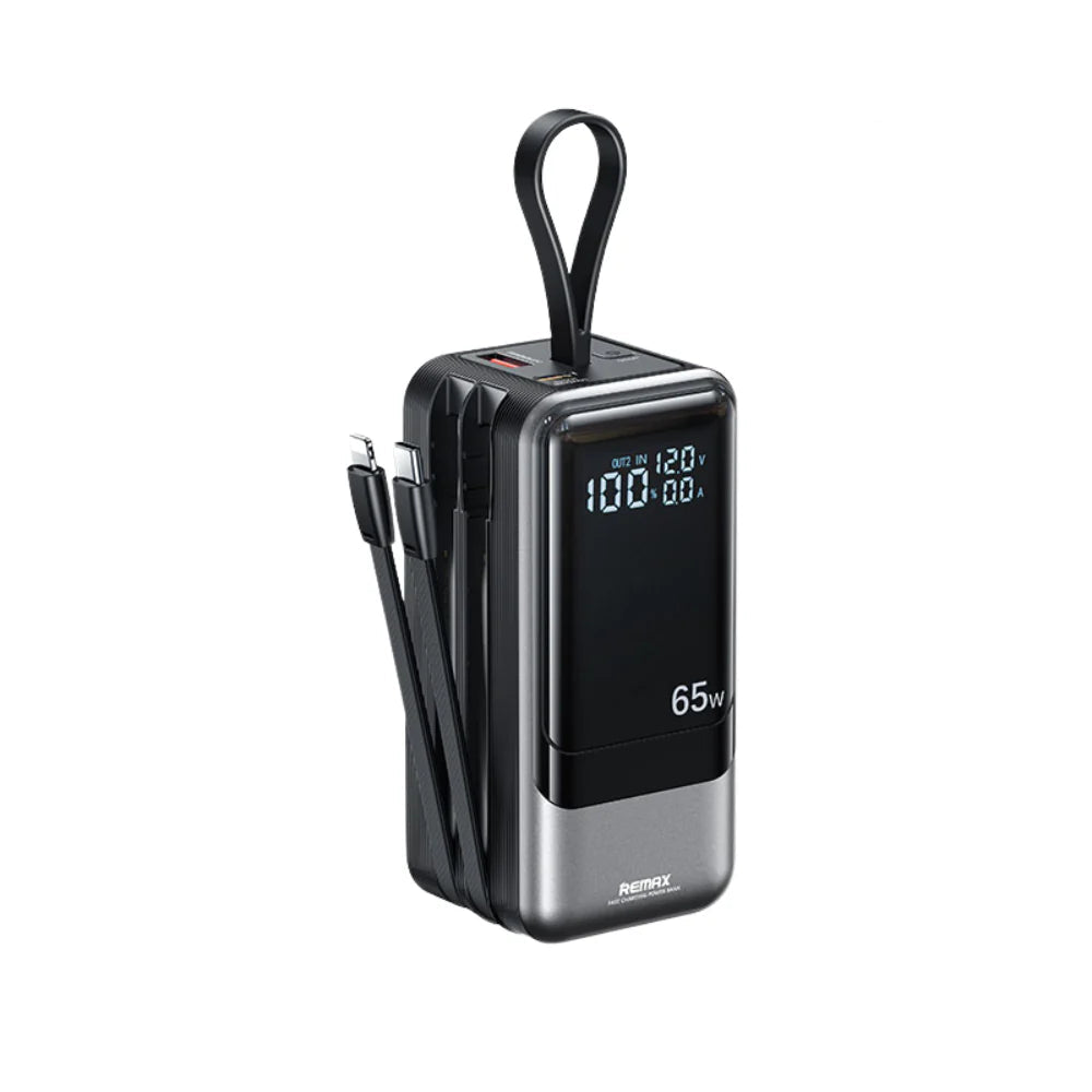 Power Bank REMAX 20000mAh 65W avec Câbles Integrés