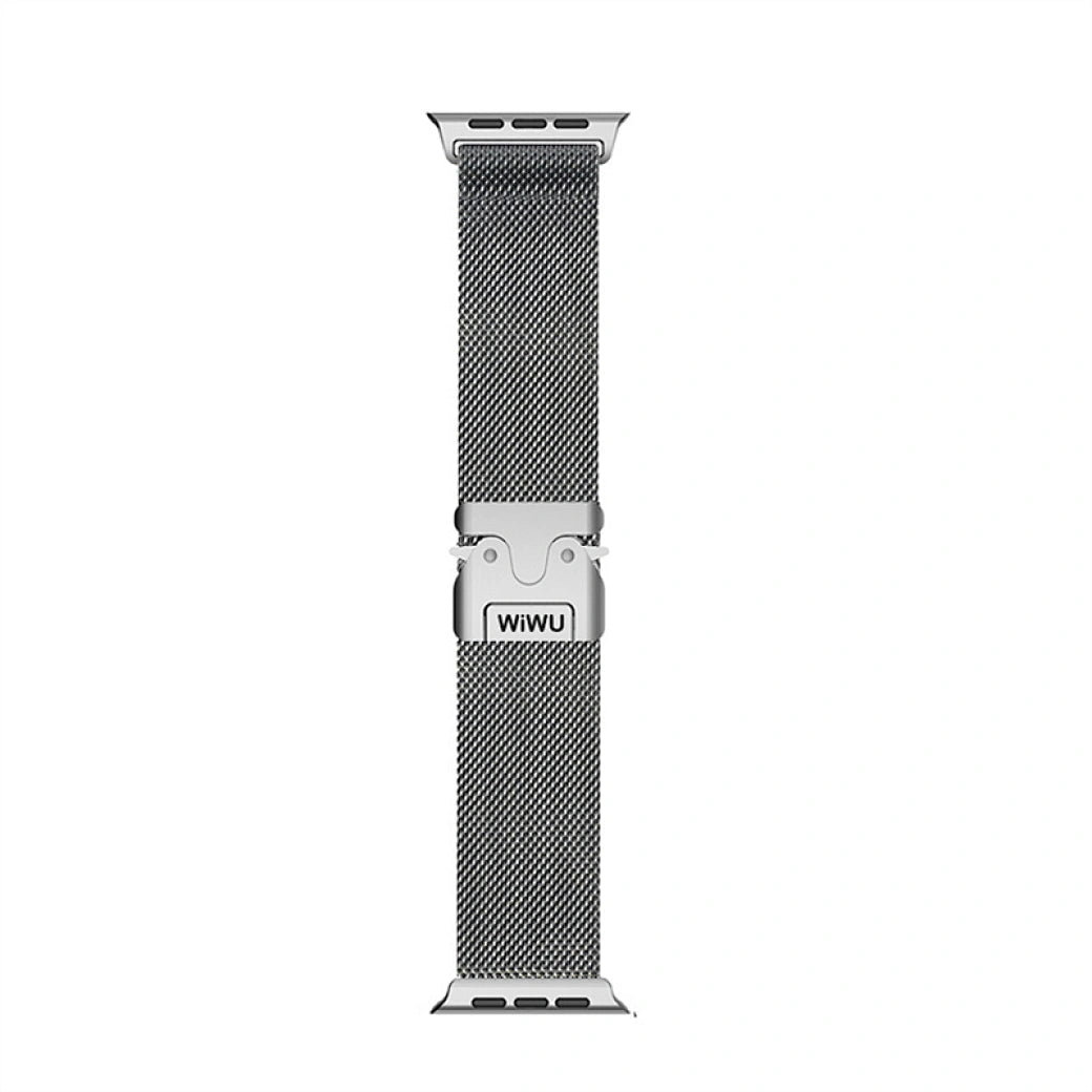 Bracelet WiWU acier inox 42–49 mm pour Apple Watch