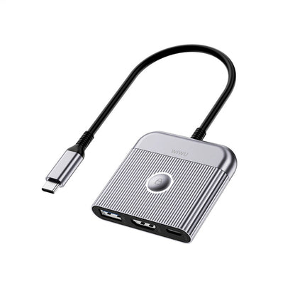 Adaptateur WiWU 3-en-1 USB-C vers HDMI + USB 3.0 + USB-C
