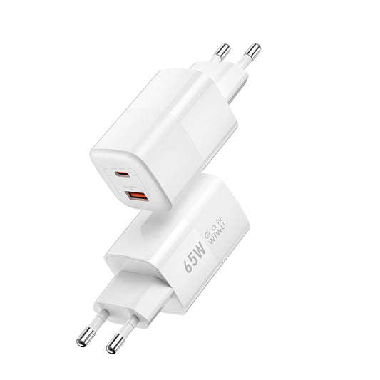 Chargeur WiWU 65 W GaN double port USB-C & USB-A