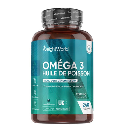 Oméga-3 Huile de Poisson en capsules molles