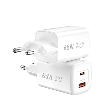 Chargeur WiWU compact, PD + QC, sortie combinée 65 W