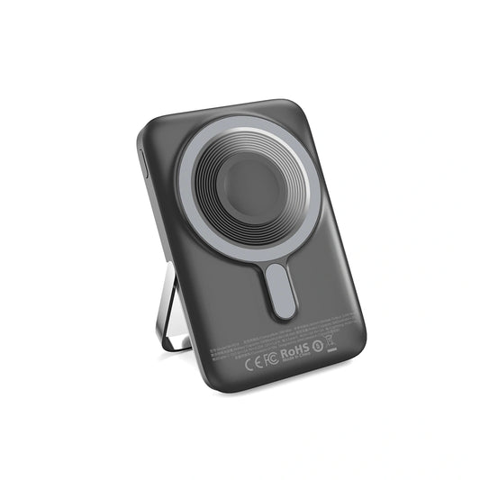Batterie externe WiWU Elite 10000mAh magnétique avec charge sans fil 15W et support intégré