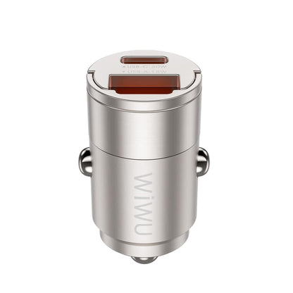 chargeur voiture WiWU 30W USB-C USB-A rapide Tunisie