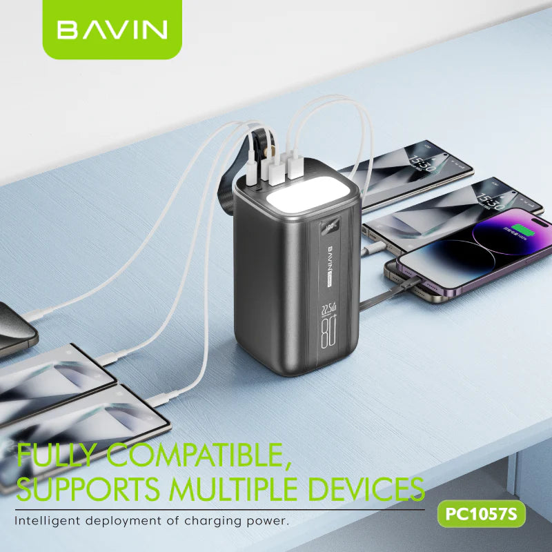 Power Bank Bavin PC1057S – 80000mAh - 22.5W