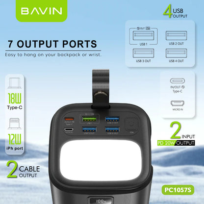 Power Bank Bavin PC1057S – 80000mAh - 22.5W