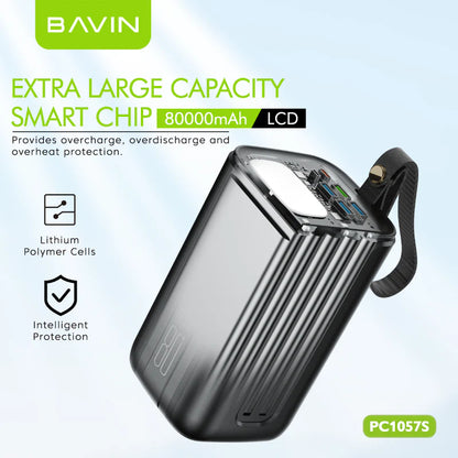 Power Bank Bavin PC1057S – 80000mAh - 22.5W