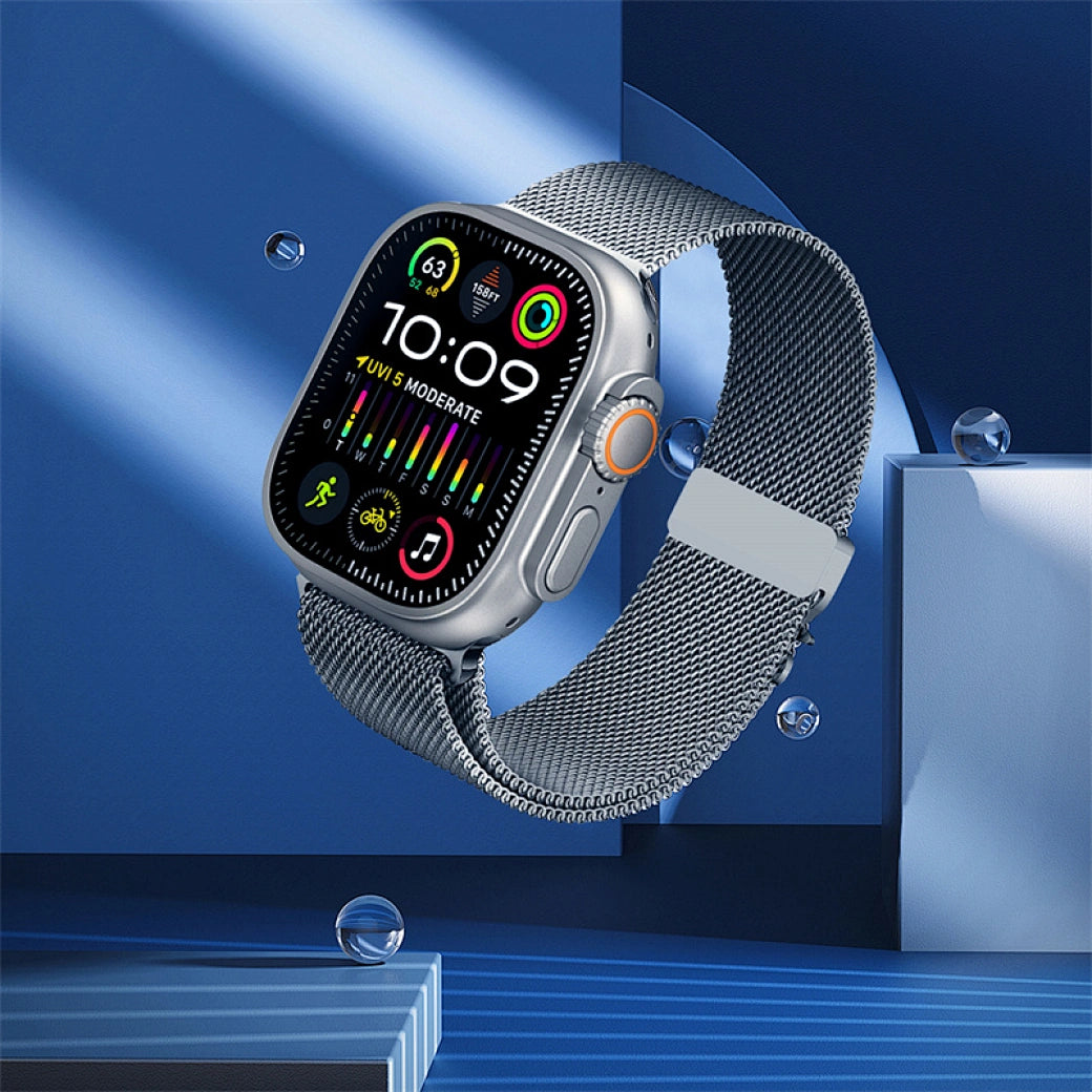 Bracelet WiWU Acier Inox – 42/44/45/49mm pour Apple Watch