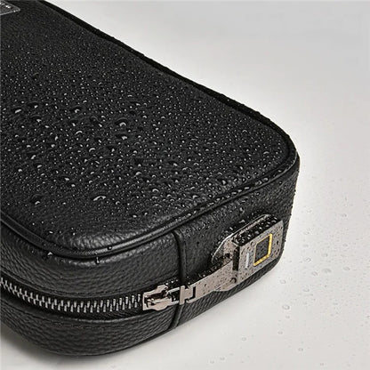 WIWU Master Pouch en Cuir avec Empreinte Digitale