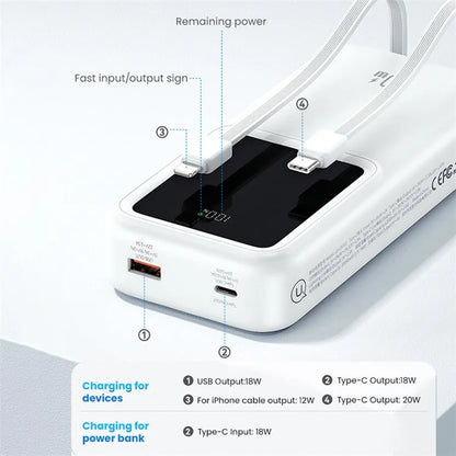 Power Bank USAMS 30000mAh - 20W Fast