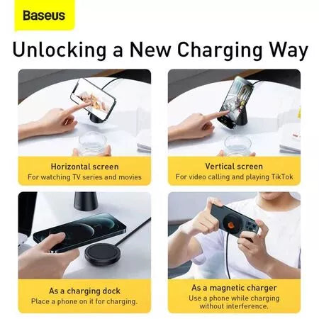 Baseus Support de Charge Magnétique Sans Fil 15W