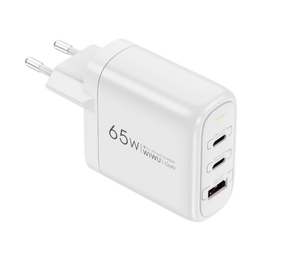 Chargeur WiWU Ark 65 W – GaN, 3 Ports
